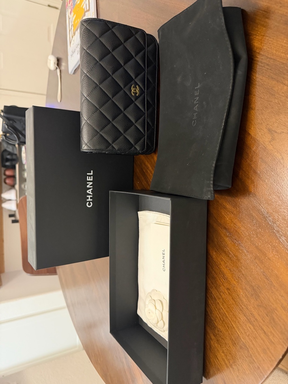 Chanel Classic Wallet on Chain